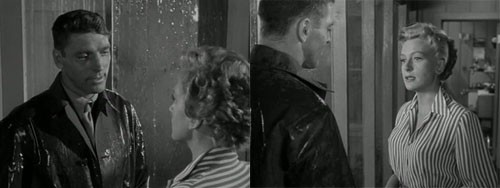 two screenshots of a film dialogue