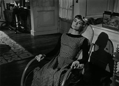 Audrey Hepburn in chair